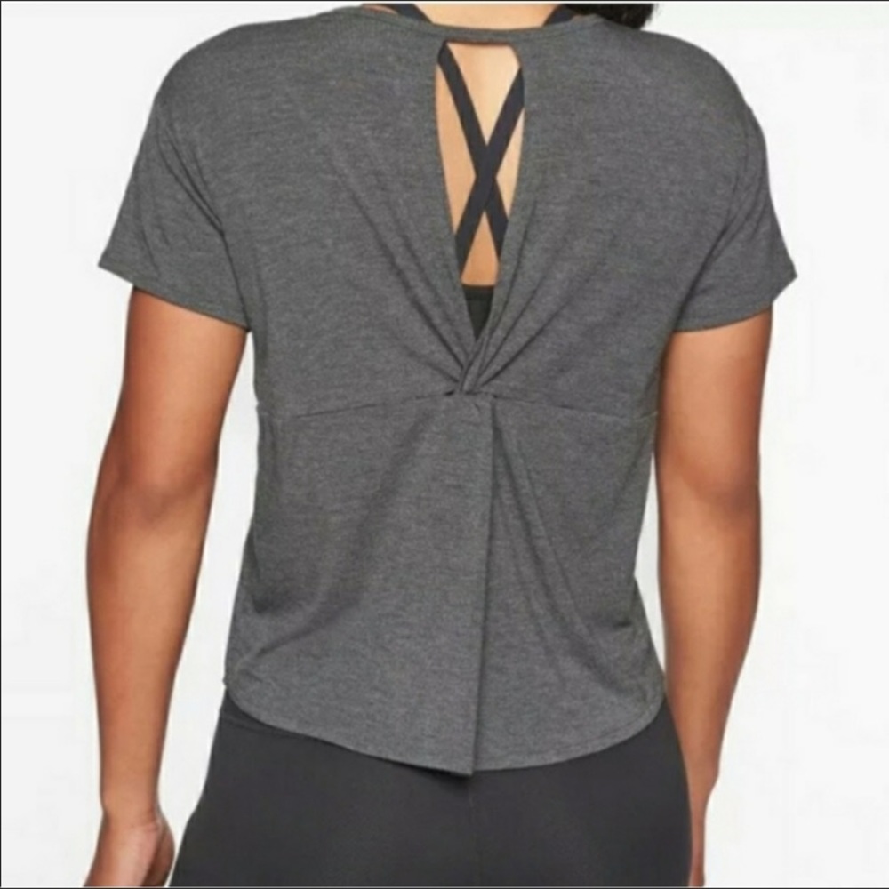 Athleta Gray Short Sleeves Top Size Xs